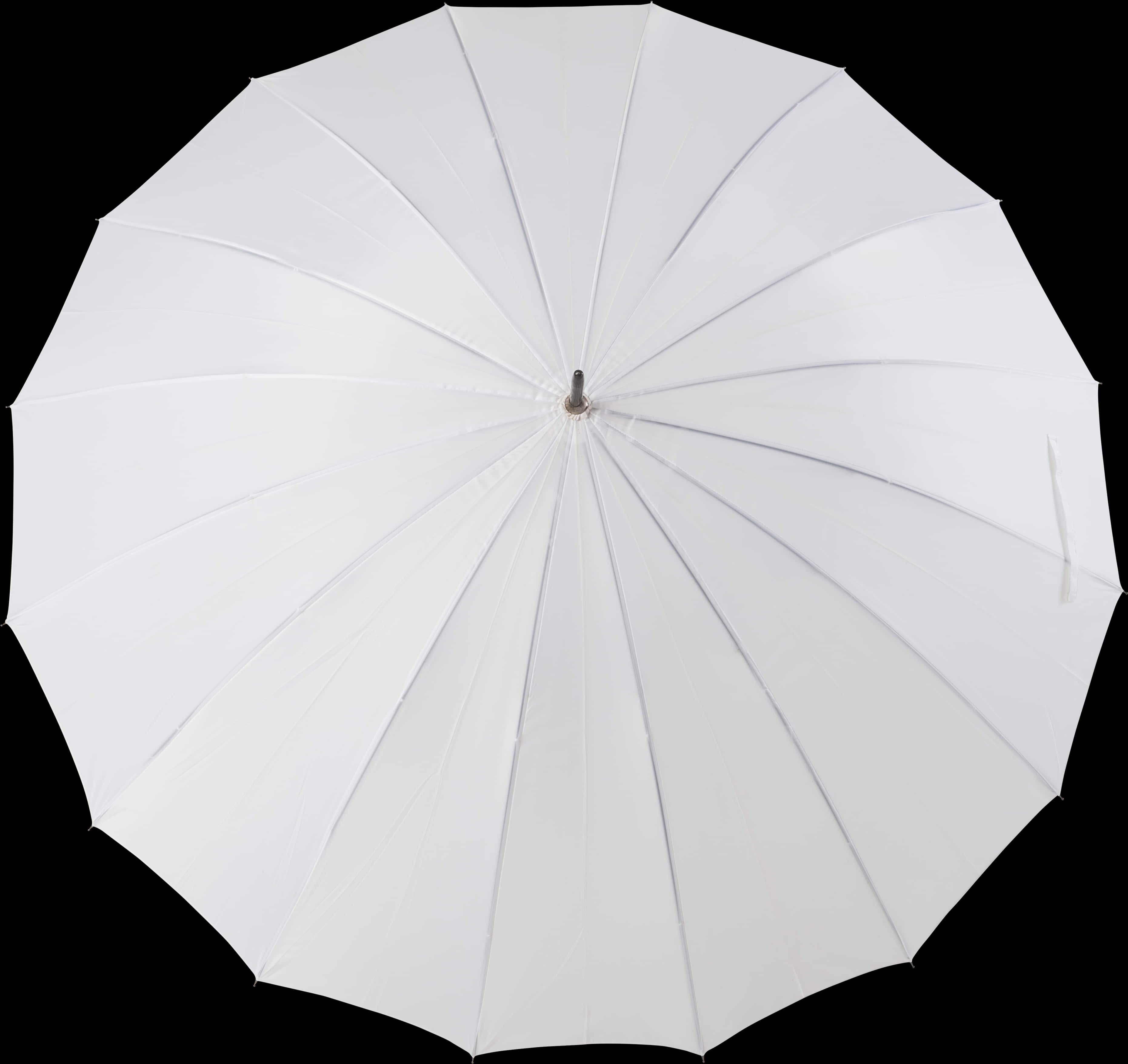 White Umbrella Black Background PNG