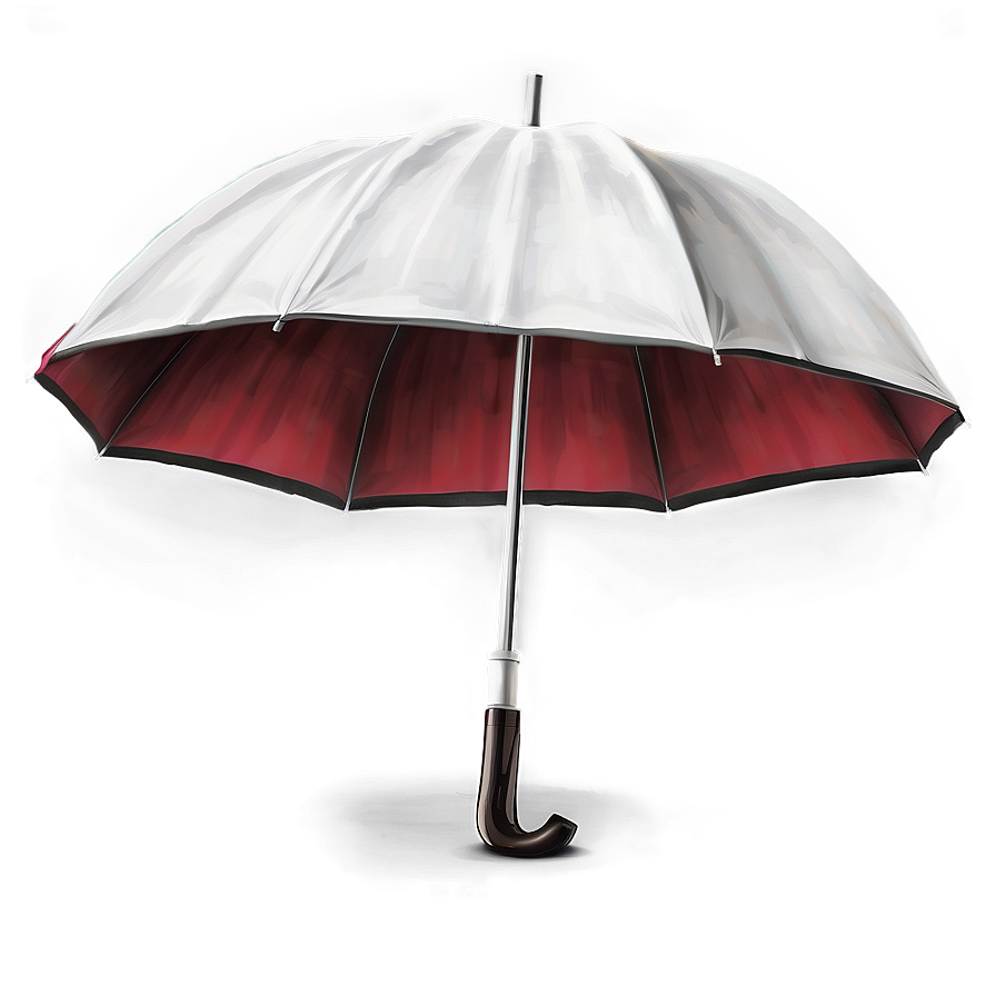 White Umbrella Png 05232024 PNG