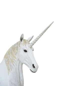 Download White Unicorn Black Background | Wallpapers.com