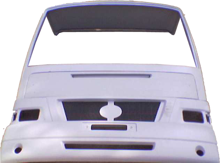 White Van Front Hood Up PNG