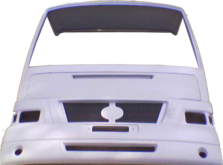 Download White Van Front Hood Up | Wallpapers.com