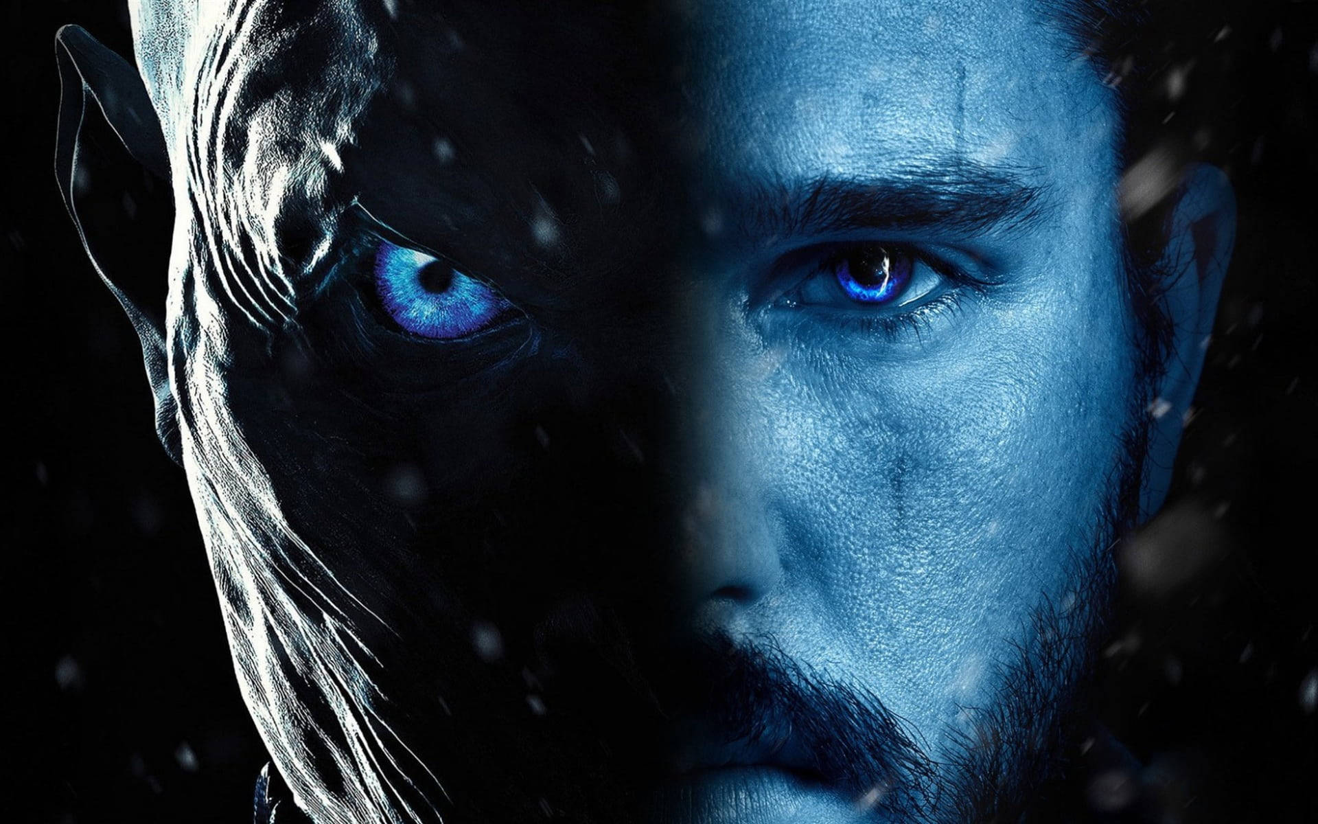 Hvidvandrer og Jon Snow Game Of Thrones Wallpaper