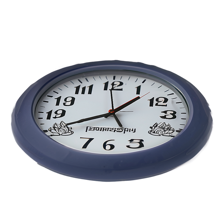 White Waterproof Clock Png 06262024 PNG