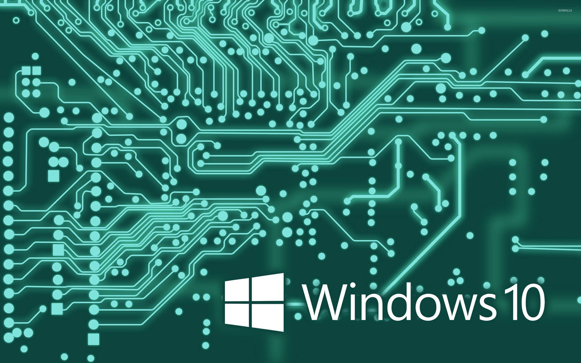 White Windows 10 Circuit Board Picture