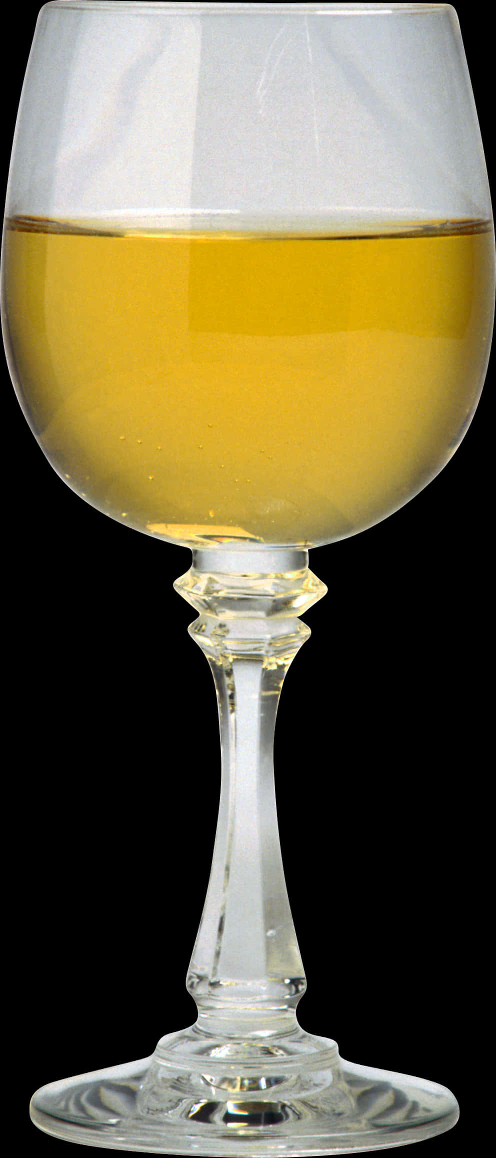 White Wine Glass Elegance.jpg PNG