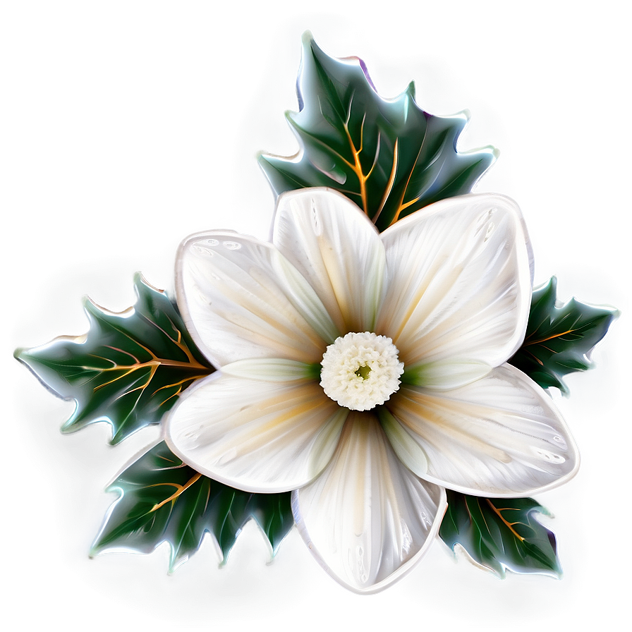 White Winter Flowers Png Bmj PNG