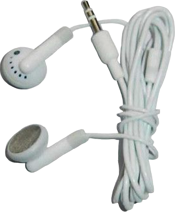 White Wired Earbudswith3.5mm Plug PNG