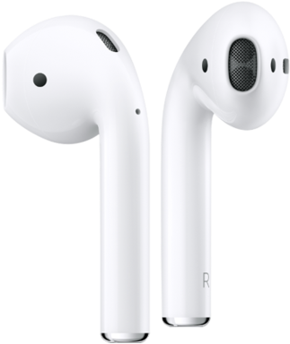White Wireless Earbuds Airpods PNG