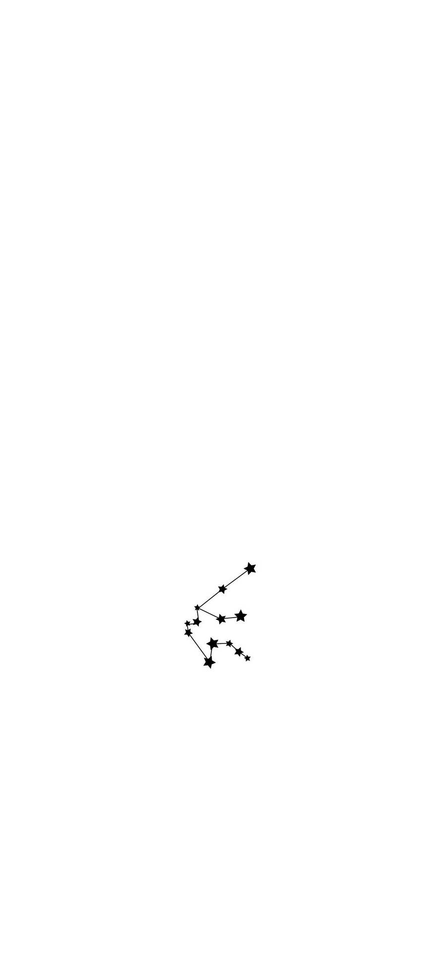 White With Black Constellation Iphone Wallpaper