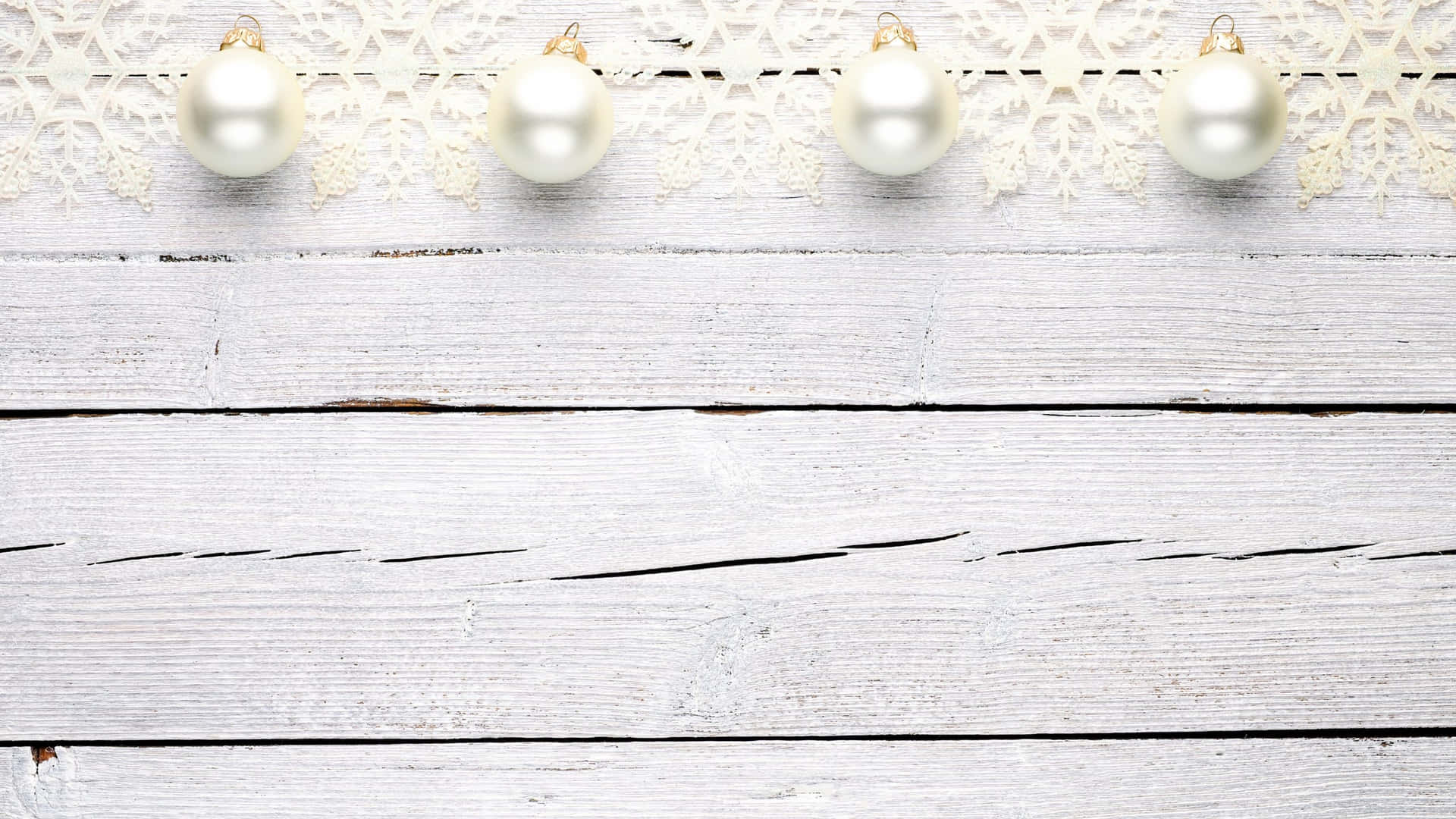 White Wood Christmas Background Wallpaper