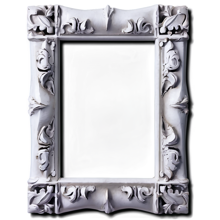 White Wooden Frame Png Apm76 PNG