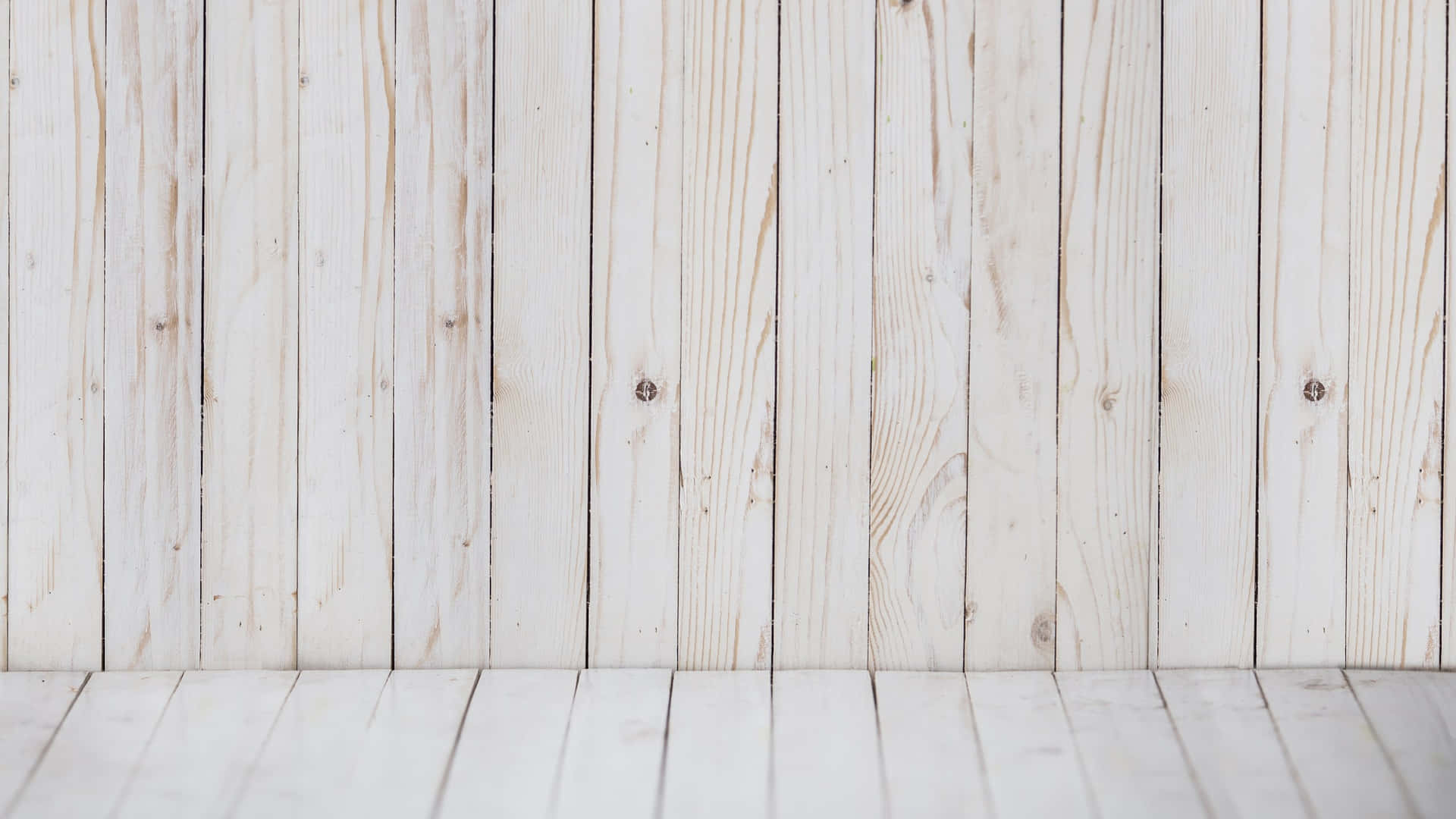 White Wooden Planks Background Wallpaper