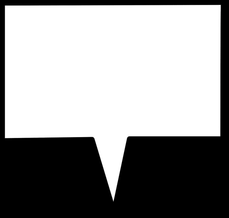 White_ Rectangle_with_ Black_ Inverted_ V_ Shape PNG