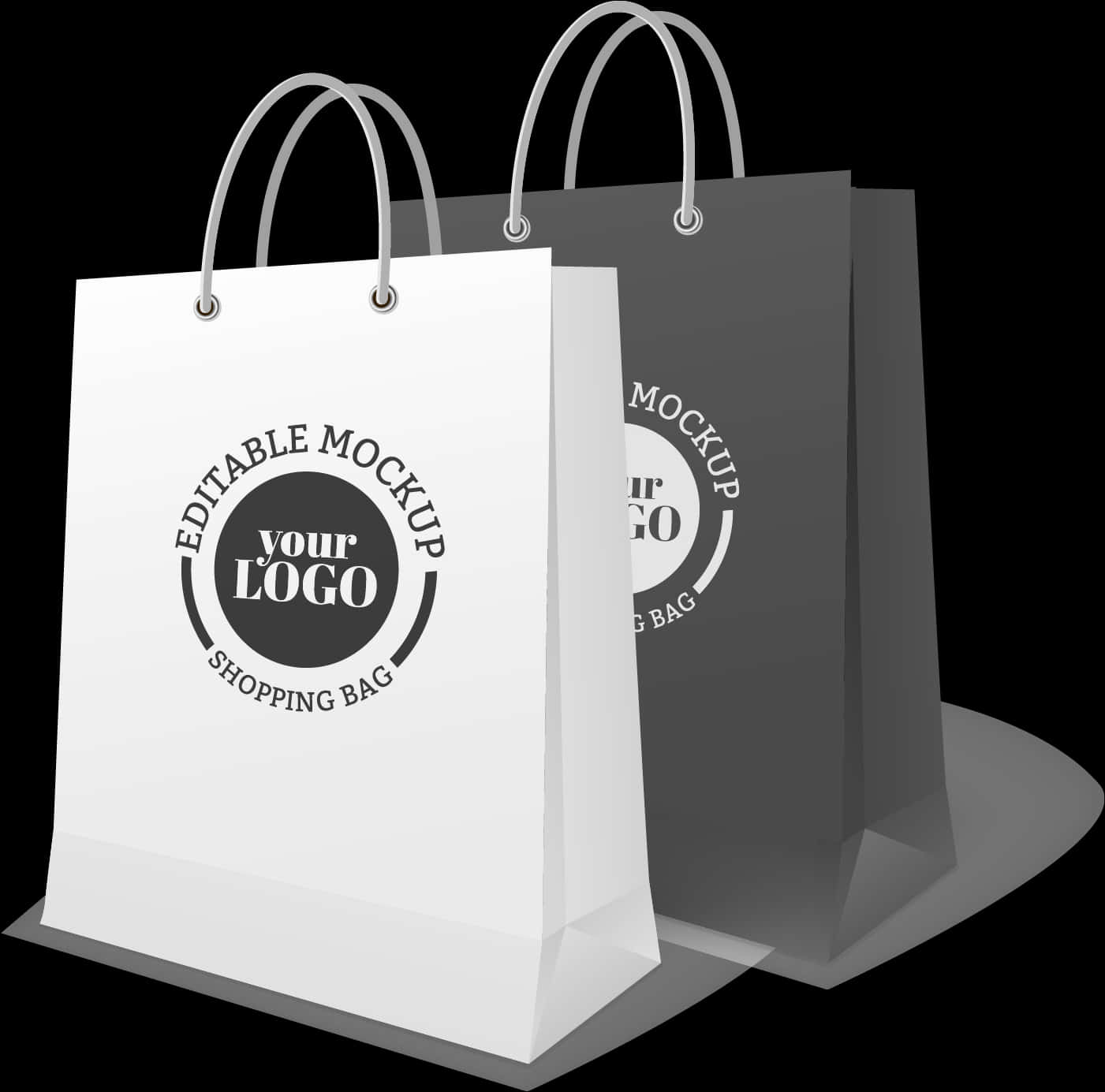 Download Whiteand Black Tote Bag Mockup | Wallpapers.com