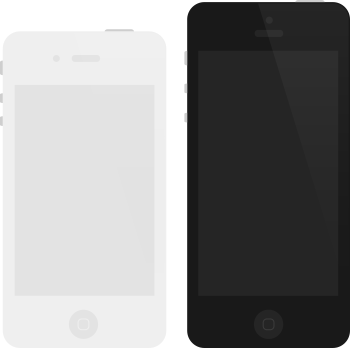 Whiteand Blacki Phones PNG