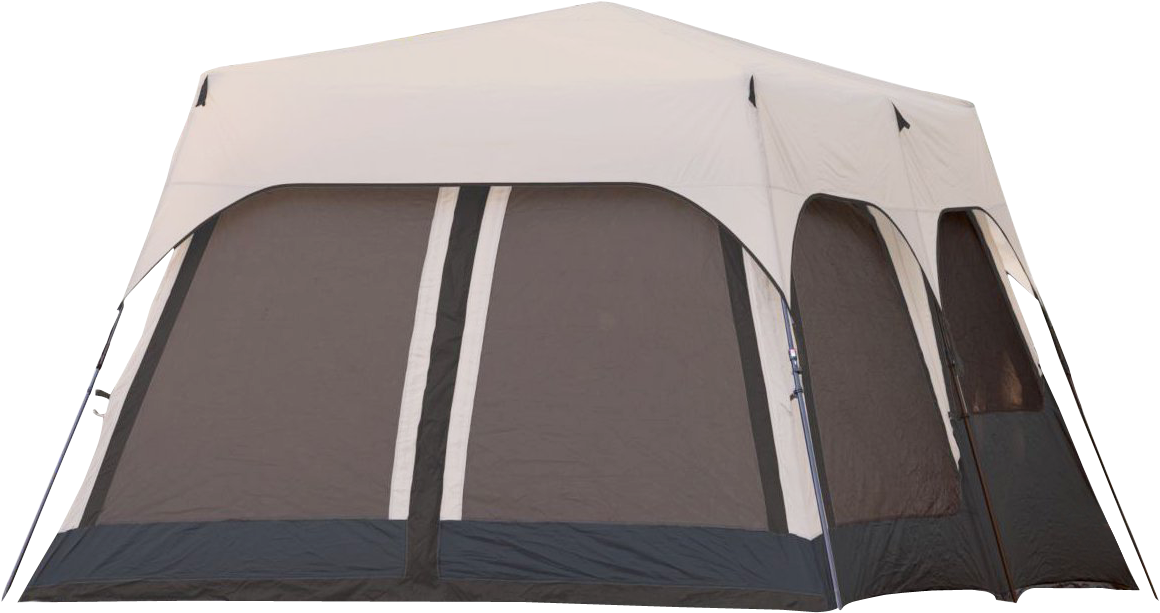 Whiteand Blue Camping Tent PNG