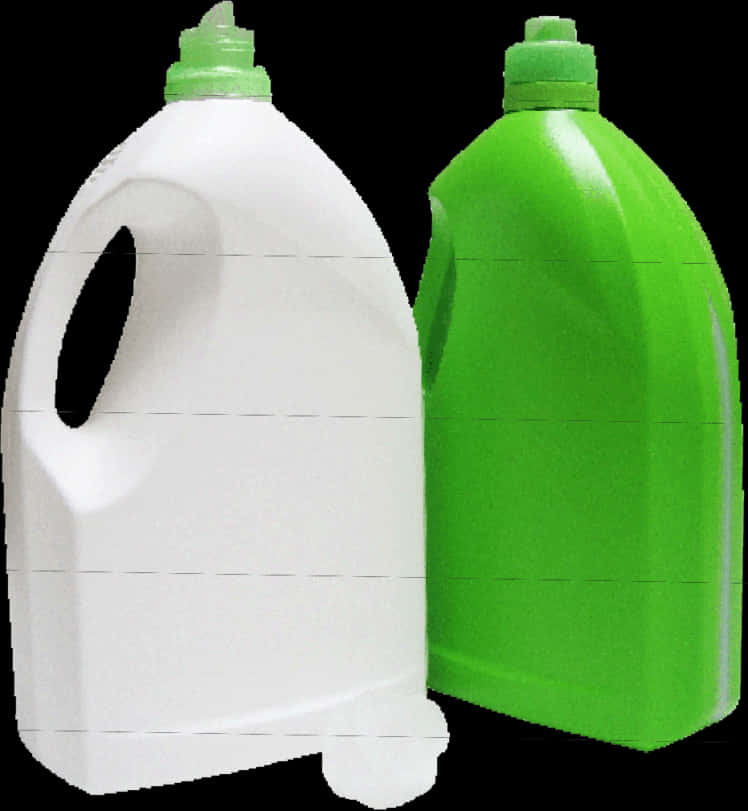 Whiteand Green Plastic Jugs PNG