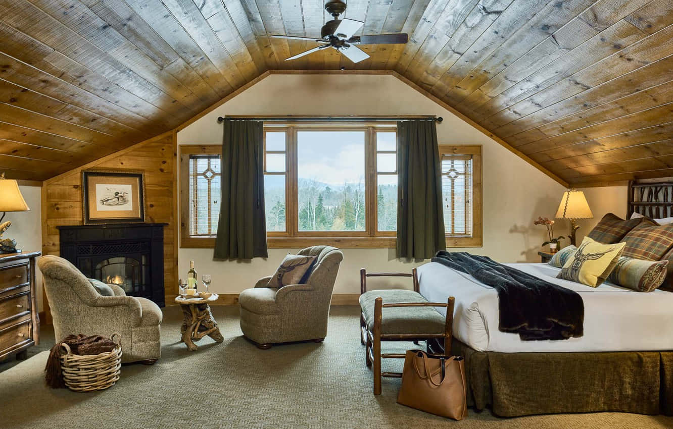 Whiteface Lodge Cabin In Lake Placid Wallpaper