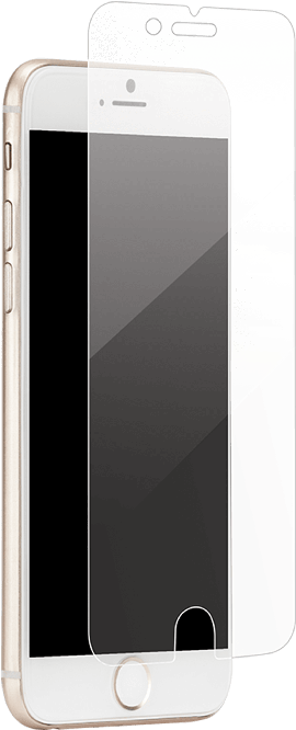 Whitei Phonewith Screen Protector PNG