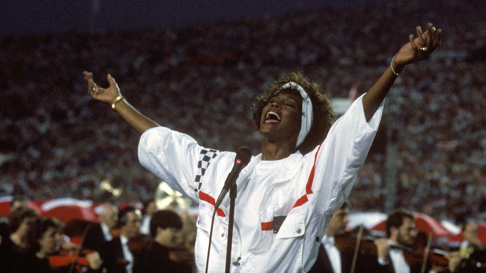 Whitney Houston National Anthem Super Bowl 1991 Background