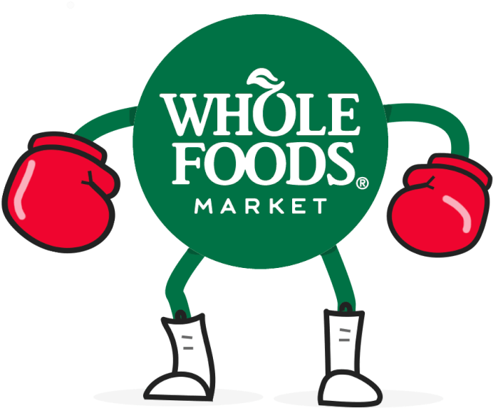 Whole Foods Logo With Boxing Gloves And Shoes PNG