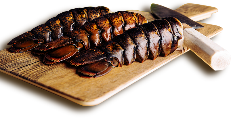 Whole Lobster Tailon Cutting Board PNG