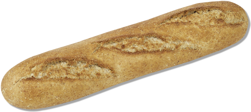 Whole Wheat Baguetteon Plain Background PNG