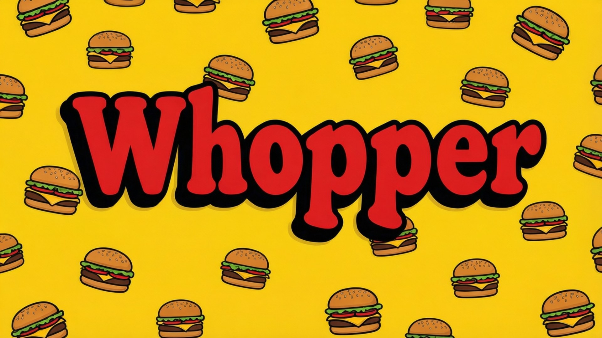 Tipografia Whopper Papéis de Parede