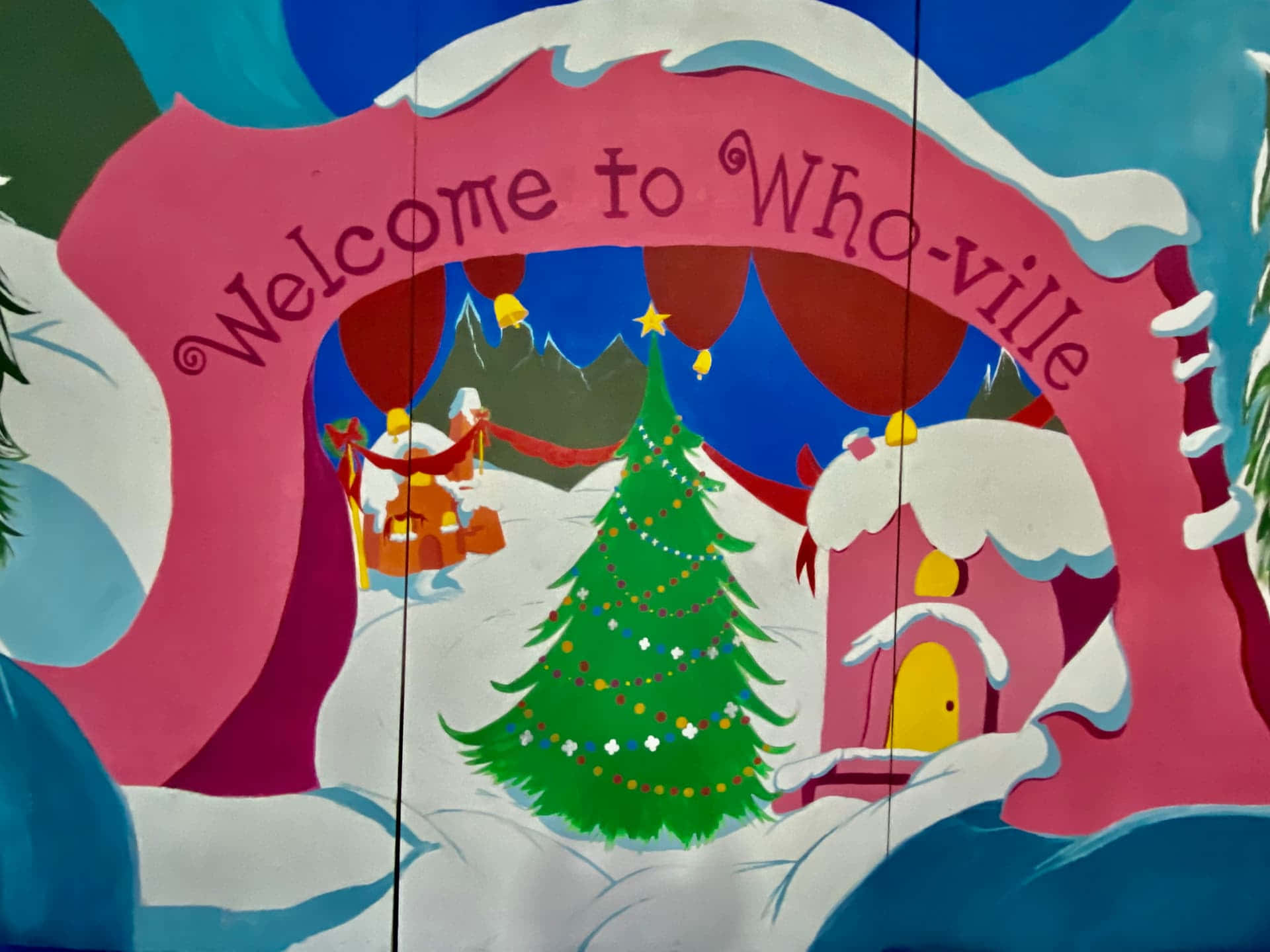 Welcome to Whoville, a colorful and happy town