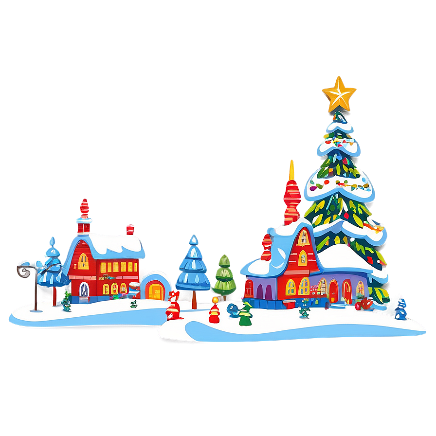 Whoville Christmas Village Png Gee13 PNG