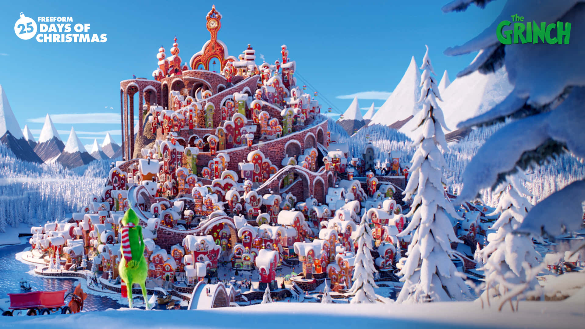 Welcome to the vibrant, colorful and magical world of Whoville Wallpaper