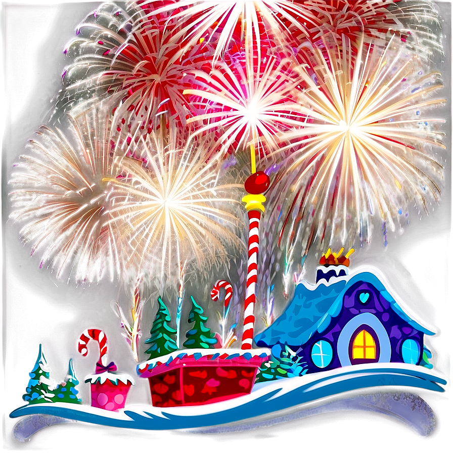 Whoville Holiday Fireworks Png 06202024 PNG