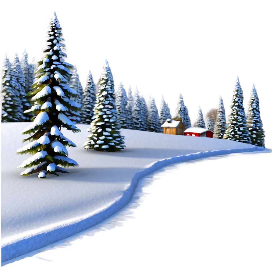 Whoville Snowy Landscape Png 06202024 PNG