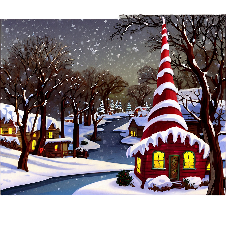 Whoville Snowy Landscape Png Pvv PNG