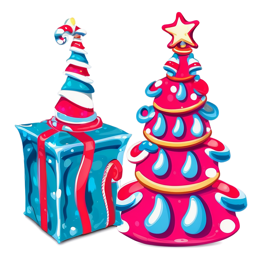 Whoville Themed Party Decor Png Dnf41 PNG