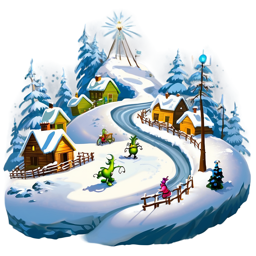 Whoville Winter Trek Png Keq12 PNG