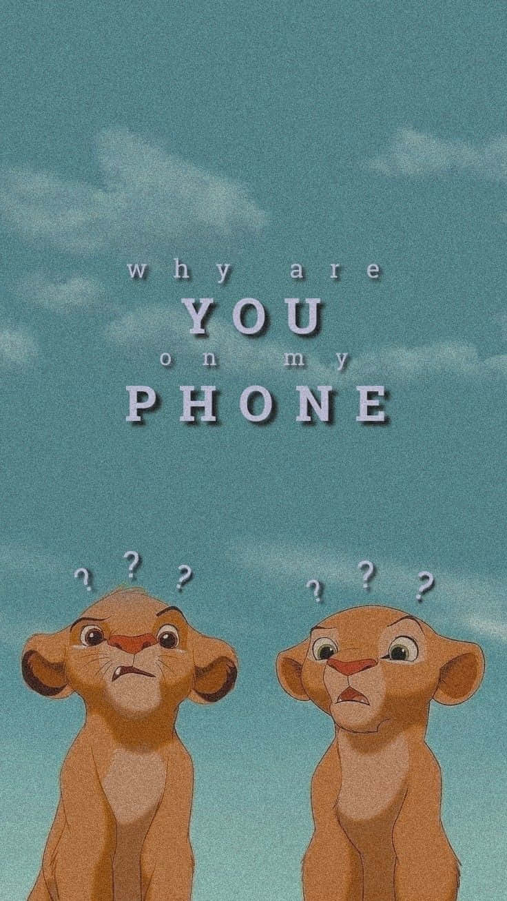 Er din telefon det eneste sted, jeg kan finde dig? Wallpaper
