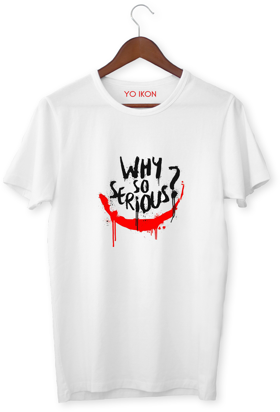 Why So Serious T Shirt Design PNG