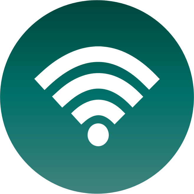 Wi Fi Signal Icon Green Background PNG