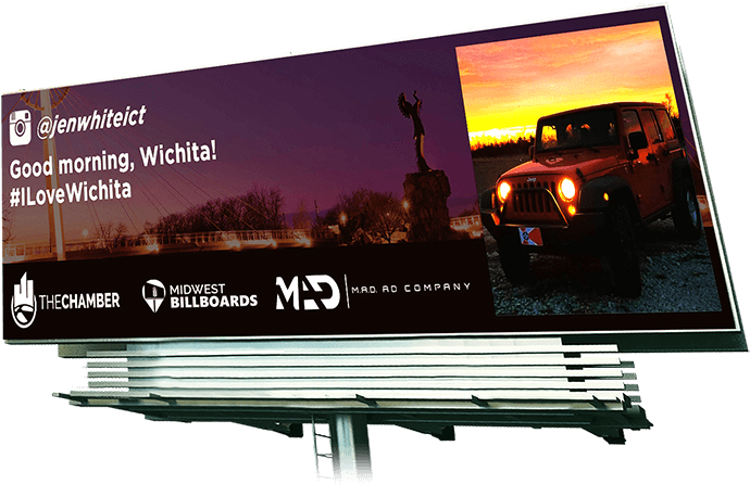 Wichita Sunrise Billboard Advertisement PNG