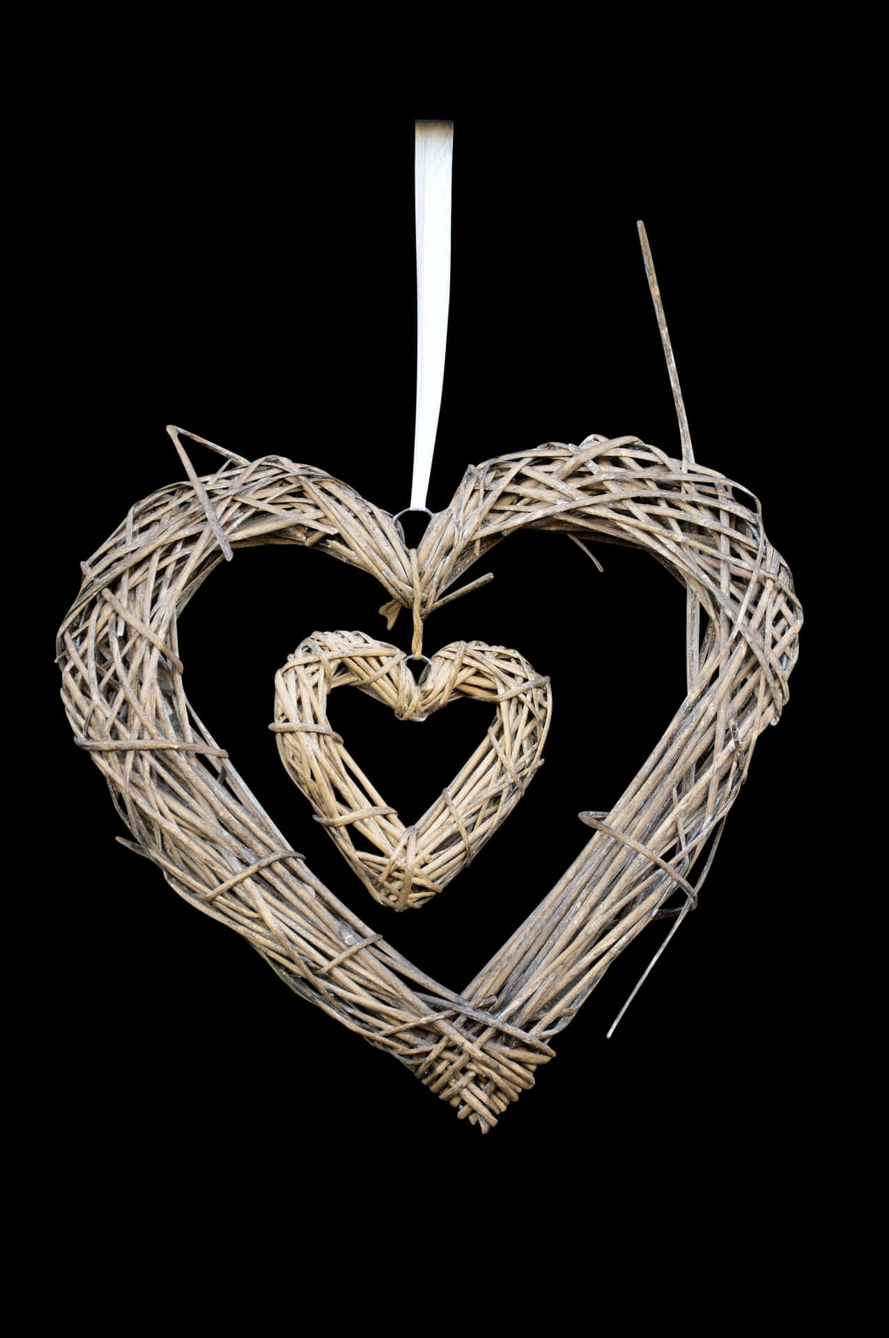 Wicker Heart Decoration PNG