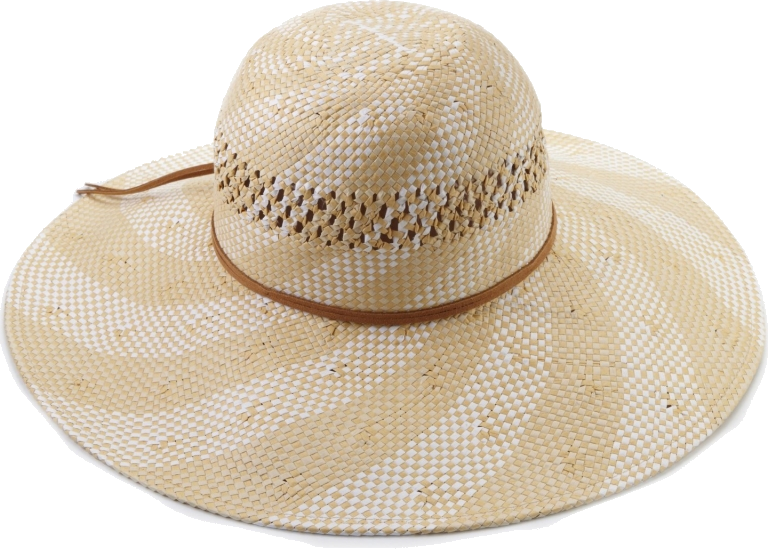 Wide Brimmed Straw Hat PNG