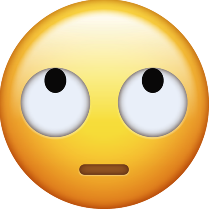 Wide Eyed Fear Emoji PNG