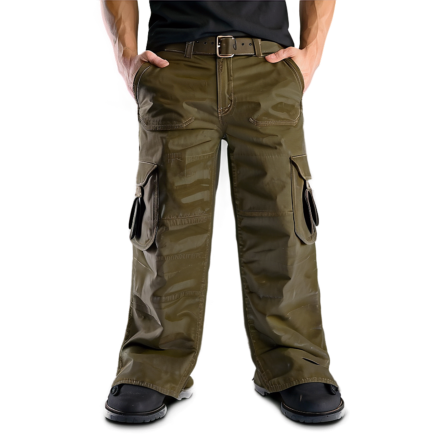 Wide Leg Cargo Pants Png Htx PNG