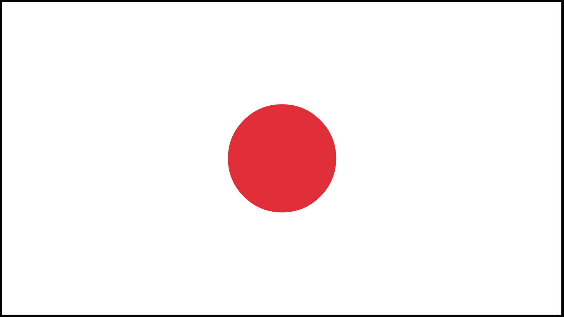 Bred plakat af en japansk flag. Wallpaper