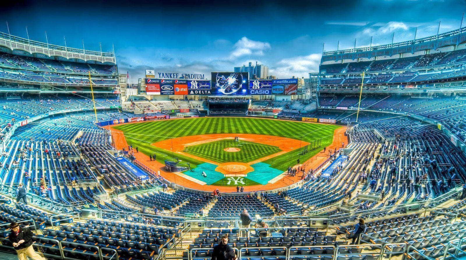 Wide View Of Yankee Stadium Wallpaper