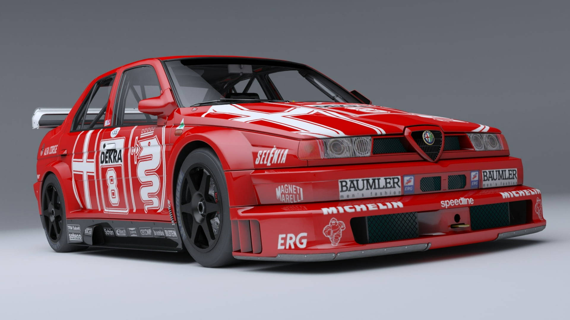 Rev up your engines with an Alfa Romeo 155 V6 Ti Wallpaper