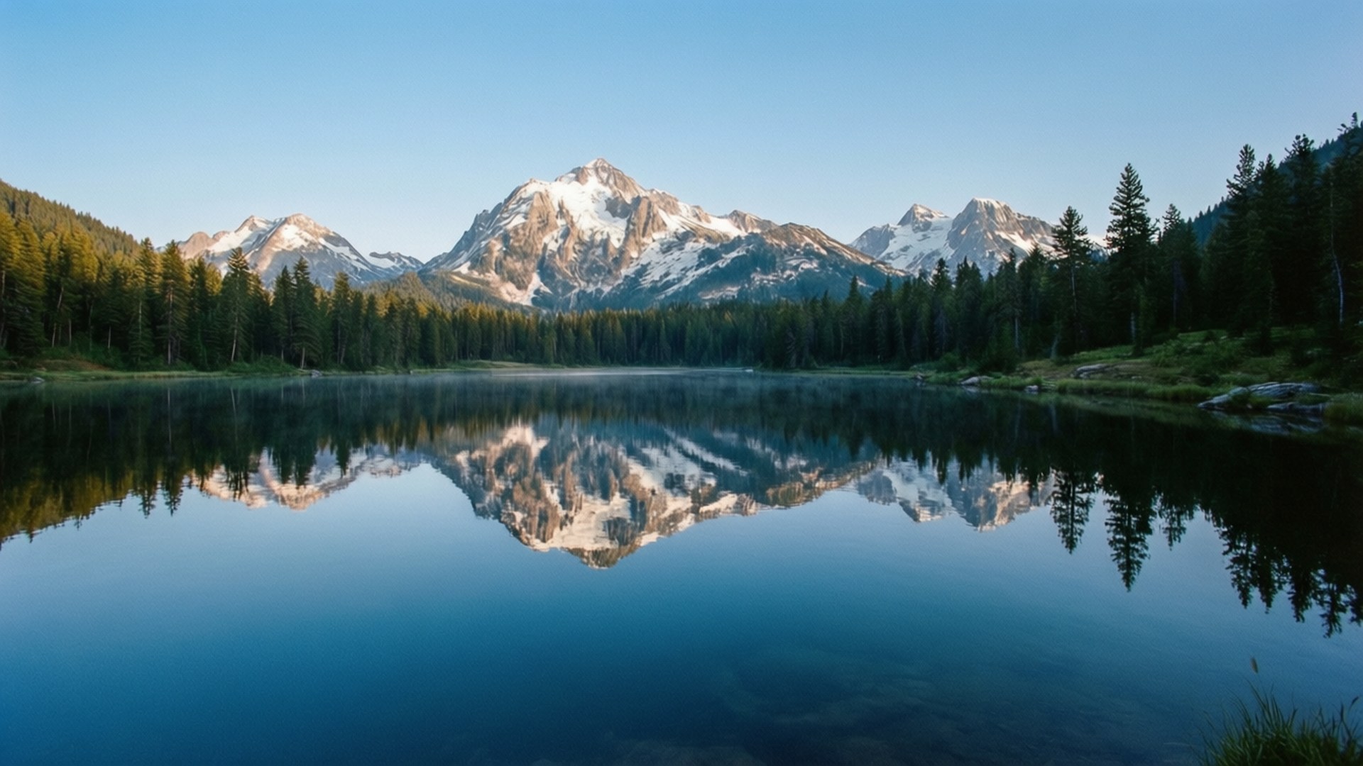 Widescreen Alpinsø Refleksion Wallpapers