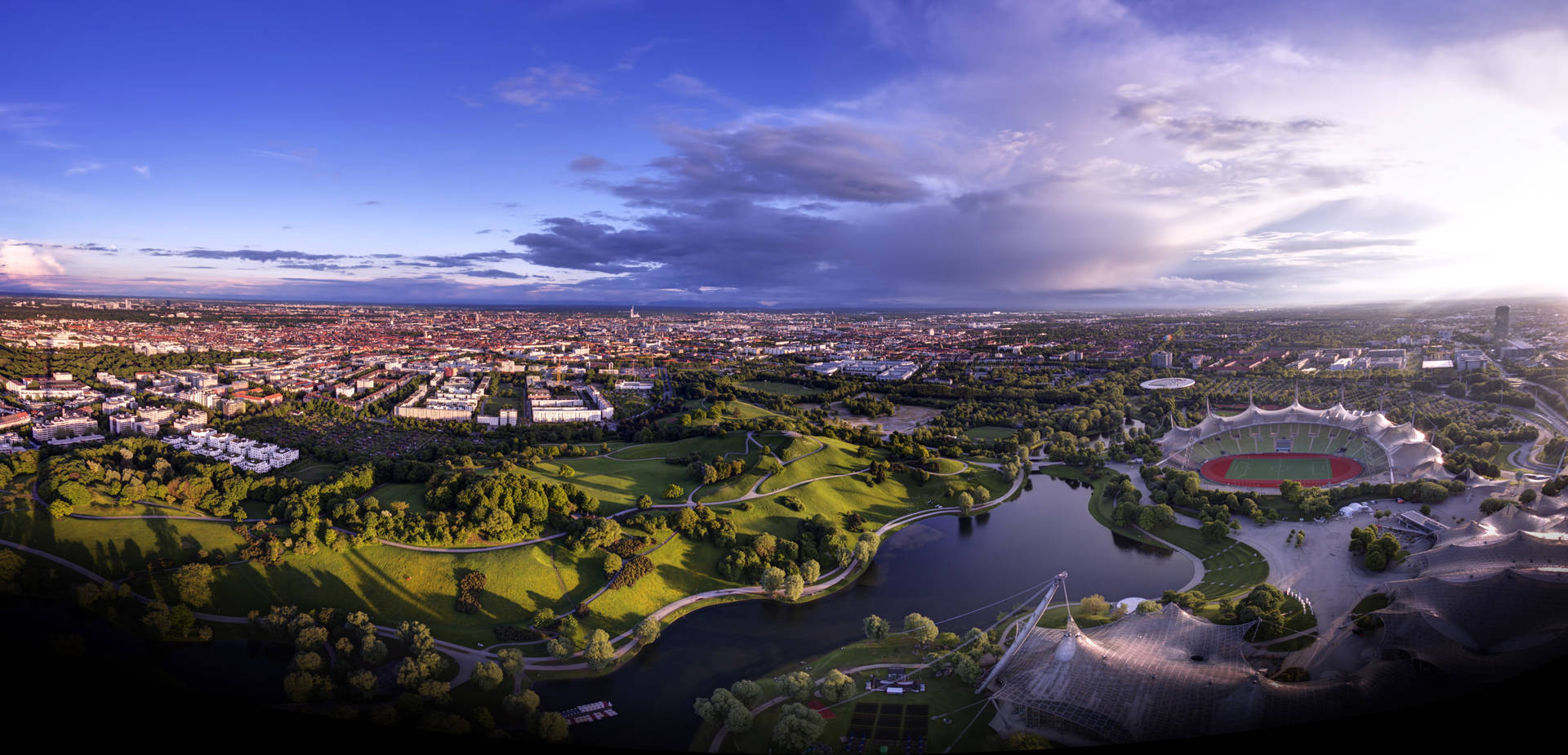 Widescreen Munich, Bavière, Allemagne Fond d'écran