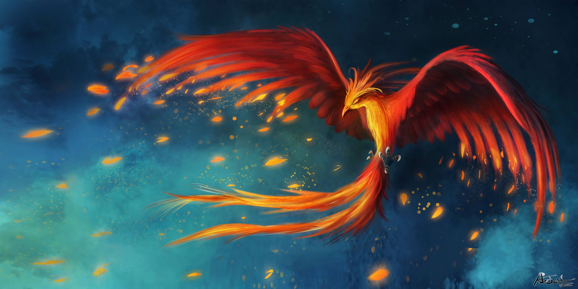 Widescreen Phoenix Hd Art